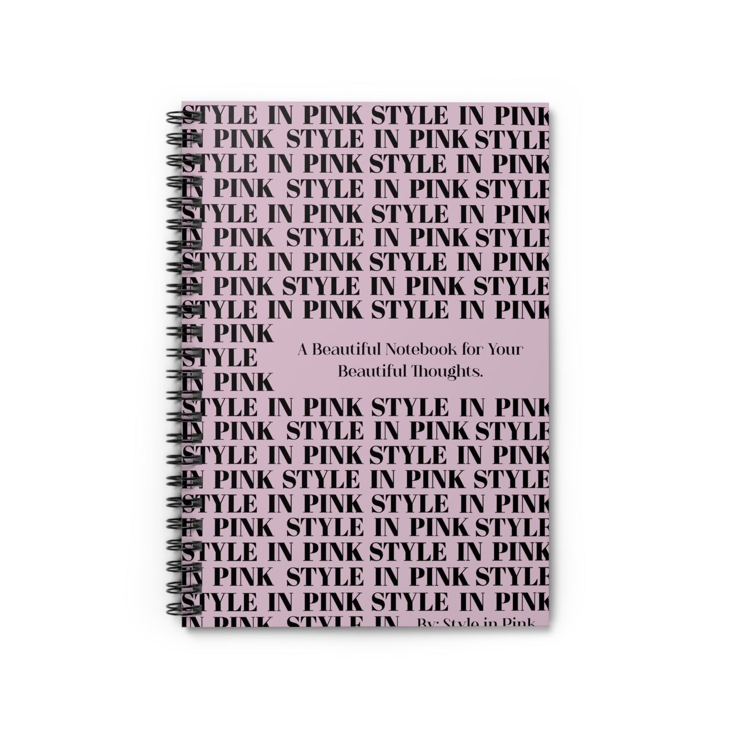 Pink Ruled Line Notebook - Journal, To-Do List, Safe Place to Write - Perfect Gift for Her